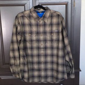 Eddie Bauer Expedition Performance Flannel Shirt L